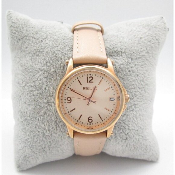New Women Relic Quartz WR Analog 28mm Round Watch (H938) "New Battery" - Picture 1 of 9